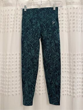 Gymshark Teal Patterned Leggings